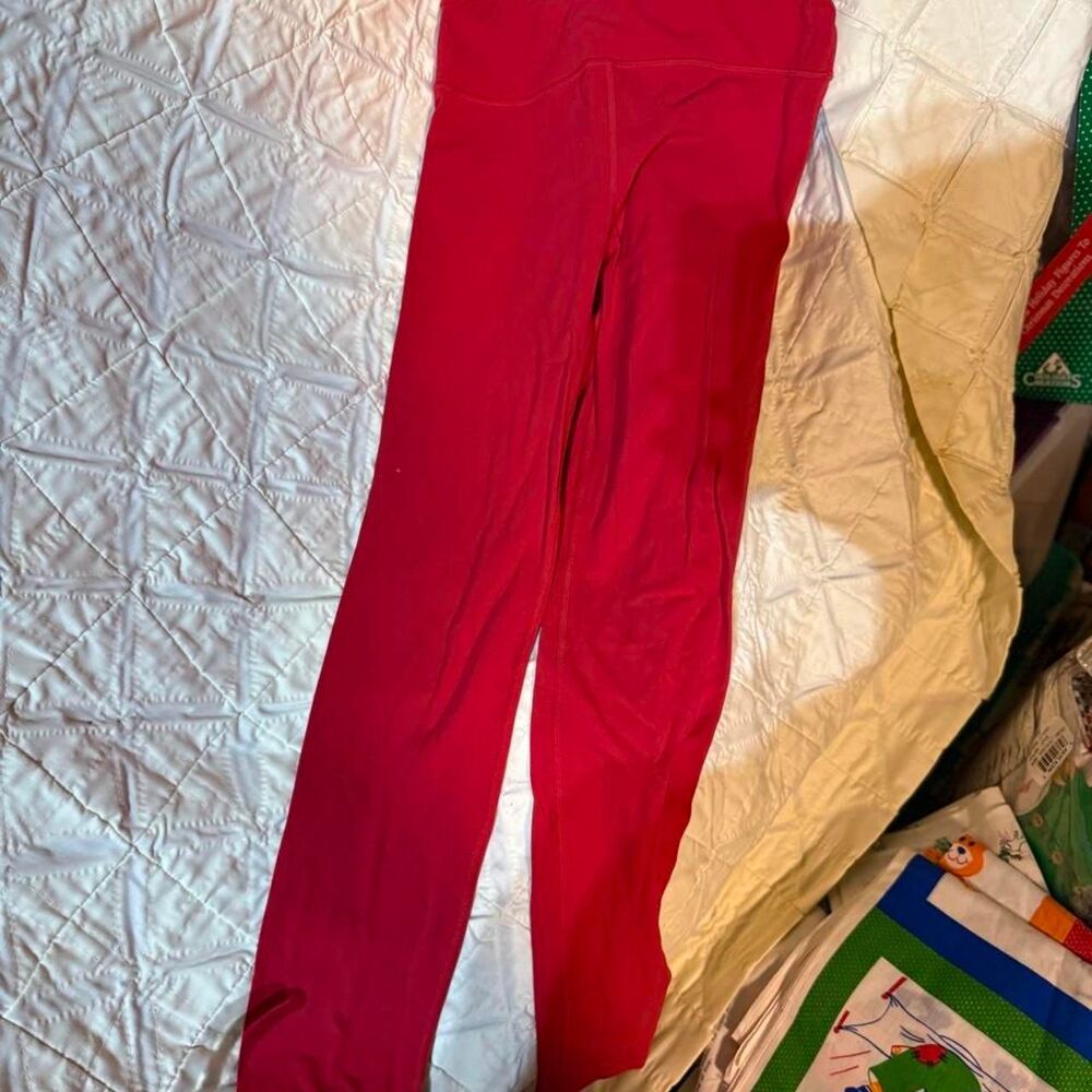 Athleta Red Leggings